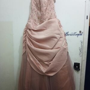 DaVinci Strapless Pink Dress